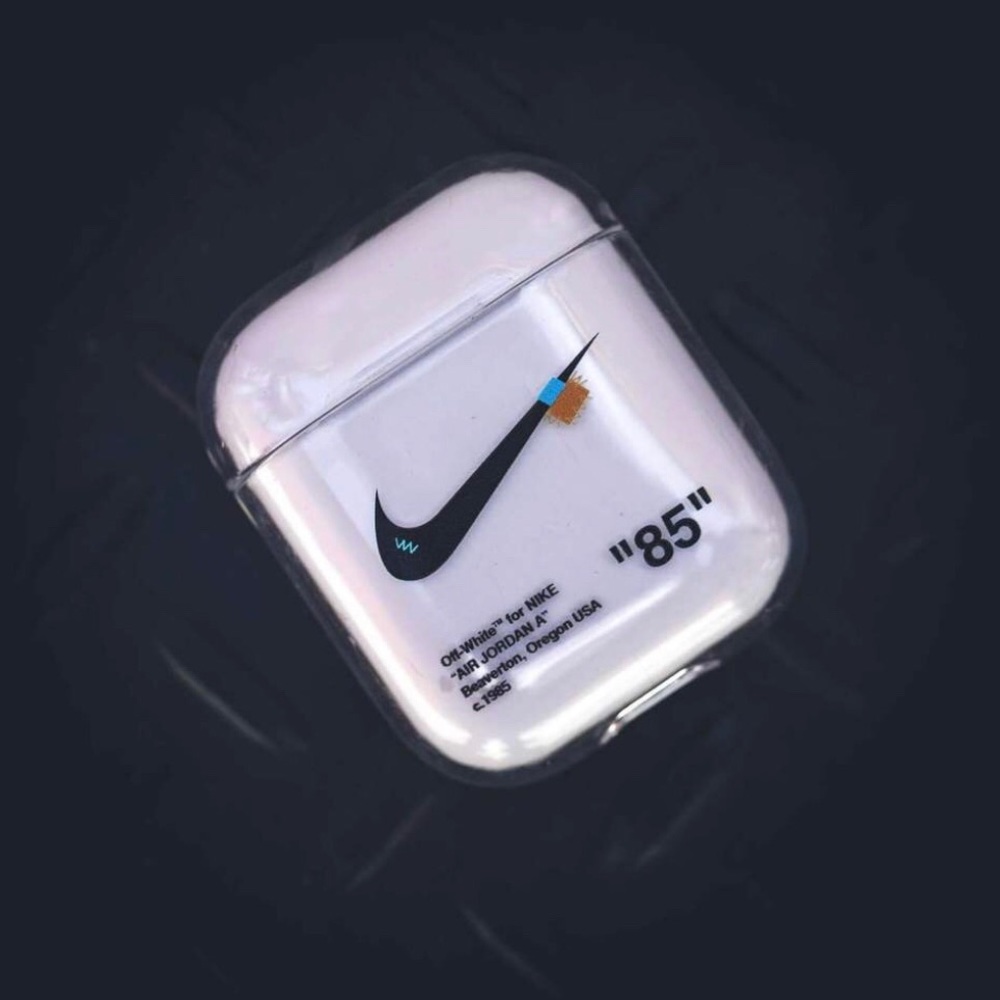 Transparent Nike Off-White Airpods Case